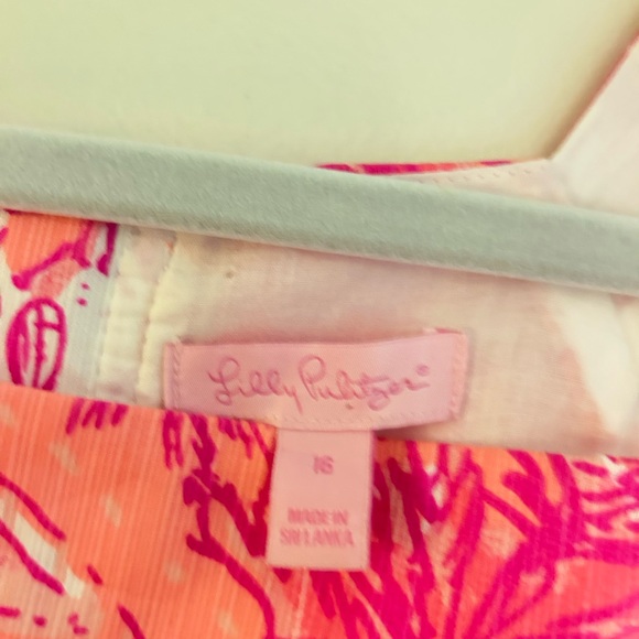 BNWT Lilly Pulitzer Simone toile shift “cheeky melon rule breakers” size 16 - Picture 4 of 5